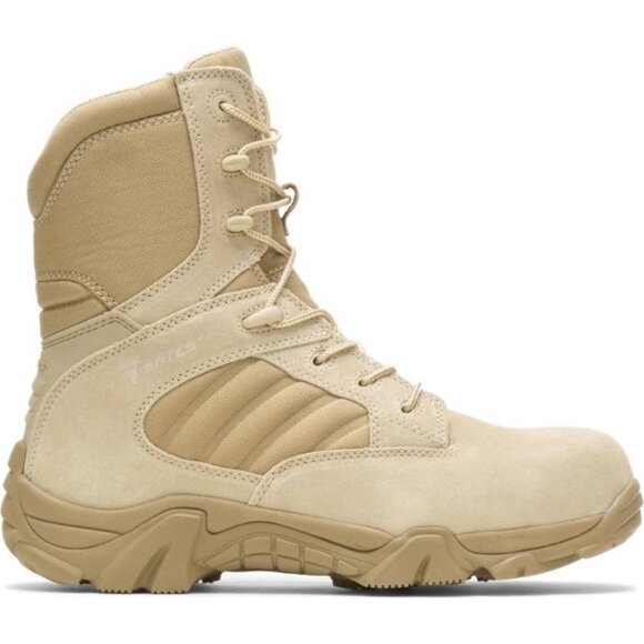 Bates Boots GX-8 SZ.10M Desert Tan Front Lace/Side Zipper E02276 Composite Toe - Picture 2 of 5